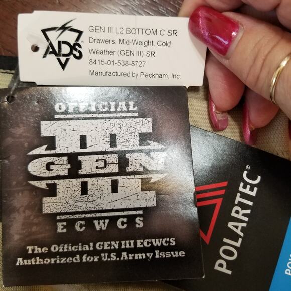 NWT U.S. Army ADS Midweight Cold Weather (Gen III) Drawers Size S-Small-Regular - Picture 4 of 10